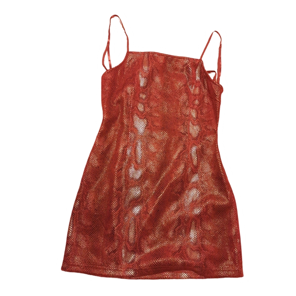 COPY - Urban Outfitters Size Small Red Snake Print Mini dress